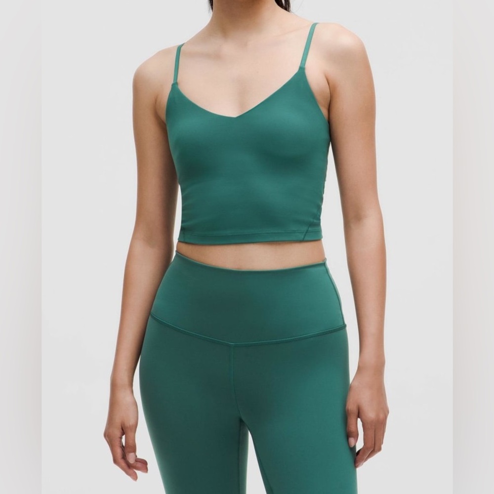 Lululemon Align™‎ Cropped Cami Tank Top A/B Cup, Cascadia Green